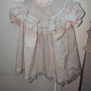 Othr Blush Lace Ruffle Kids Blouse